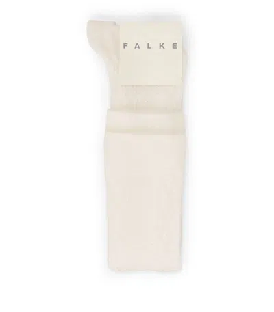 Falke Virgin Wool-blend Declivity Knee-high Socks In White