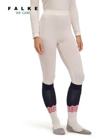 Falke White Wool Tech Tights