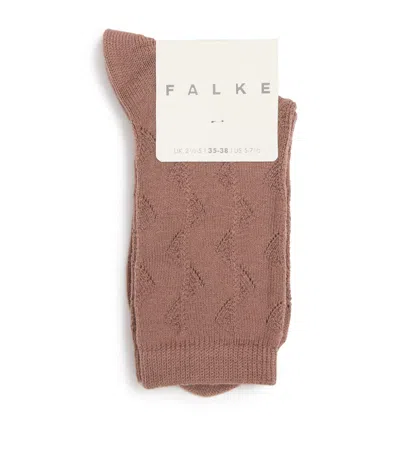 Falke Wind Dance Socks In Brown
