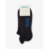 Falke Womens Black Cool Kick Recycled Polyester-blend Socks In Black
