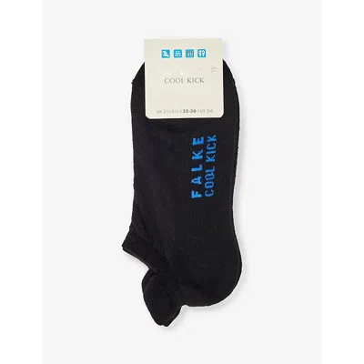 Falke Womens Black Cool Kick Recycled Polyester-blend Socks