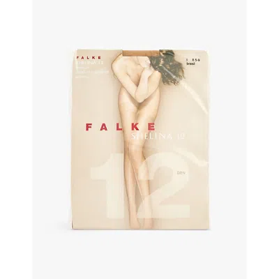 Falke Shelina 12 Denier Woven-blend Stockings In Brasil