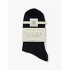 Falke Womens Dark Vy Cotton Touch Ankle-rise Stretch-cotton Blend Socks In Dark Navy