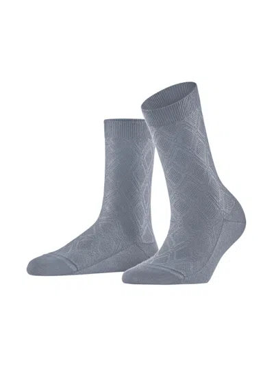 Falke Women's New Prep Cotton-blend Crew Socks In Pearl Grey