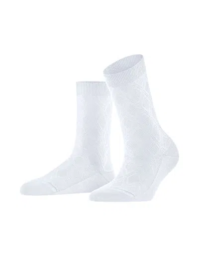 Falke Women's New Prep Cotton-blend Crew Socks In White
