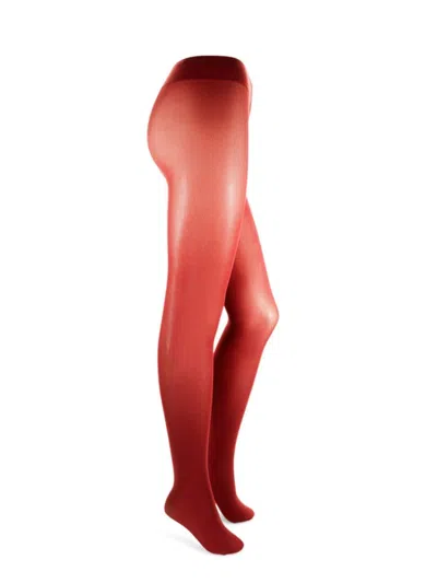 Falke Women's Pure Matt Semi Sheer Tights In Red