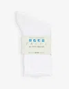 Falke Womens 2000 White Active Breeze Stretch-lyocell-blend Socks