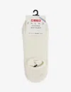 Falke Invisible Wool-blend Step Sock In 2040 Off White
