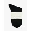 Falke Cotton Touch Cotton-blend Socks In 3000 Black