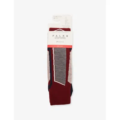 Falke Womens  Ergonomic Sport System Sk4 Advance Skiing Knee-high Stretch-woven Socks In Multi