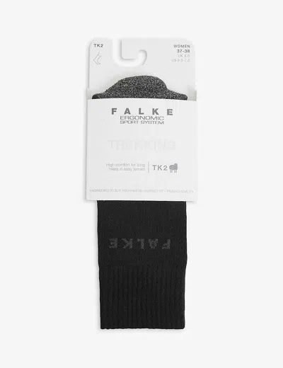 Falke Tk2 Trek Woven Ankle Socks In Black