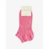 Falke Womens Candy Joy Fuel Cotton-blend Knitted Trainer Socks