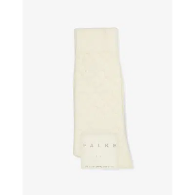 Falke Womens 2059 Off-white Colossal Nest Knitted Wool-blend Socks