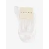 Falke Womens Beach Drop Open-knit Socks White