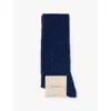 Shop Falke Womens Royal Blue Colossal Nest Knitted Wool-blend Socks
