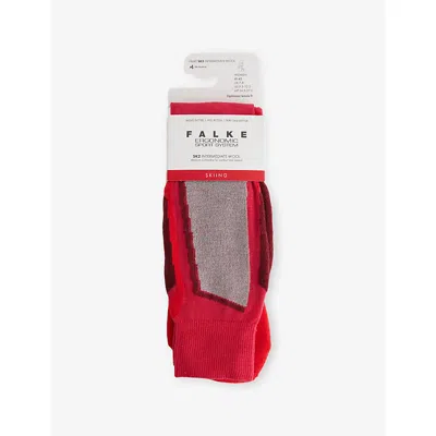 Falke Womens 8680 Rose Sk2 Intermediate Skiing Knee-high Stretch-woven Socks Eur 36-37/3-4 Uk In Multi
