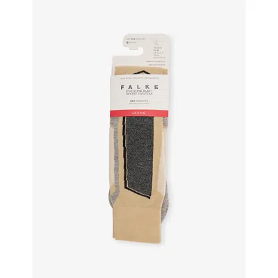 Falke Womens  Ergonomic Sport System Sk4 Advanced Skiing Knee High Socks In Brown