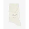 Falke Womens 2040 Off-white Softmerino Ankle-rise Stretch-wool Blend Socks In 2040 Off-white