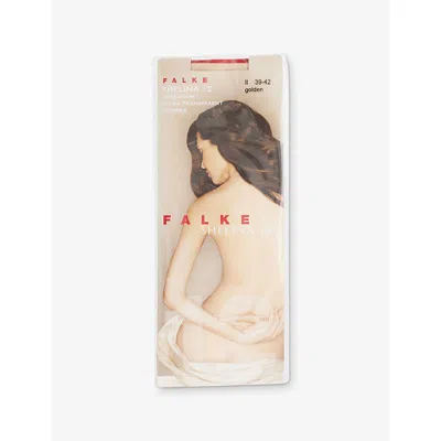 Falke Womens  Shelina 12 Stretch-woven Tights In Gold