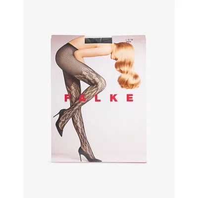 Falke Womens Holly Mesh Tights Black