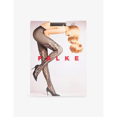 Falke Womens Holly Mesh Tights Brenda In Brown