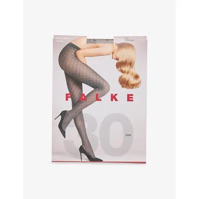 Falke Womens Intrigue 30 Denier Tights Chocolate In Black