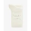 Falke Womens Off-white Softmerino Stretch-wool Blend Socks Eur 35-36/2-3 Uk In White