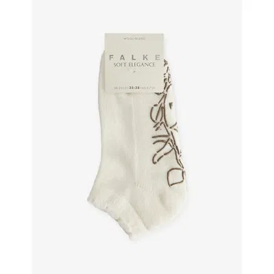 Falke Womens  Soft Elegance Trainer Socks In White