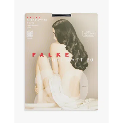 Falke Womens 3146 Graphite Pure Matt 20 Recycled Polyamide-blend Tights