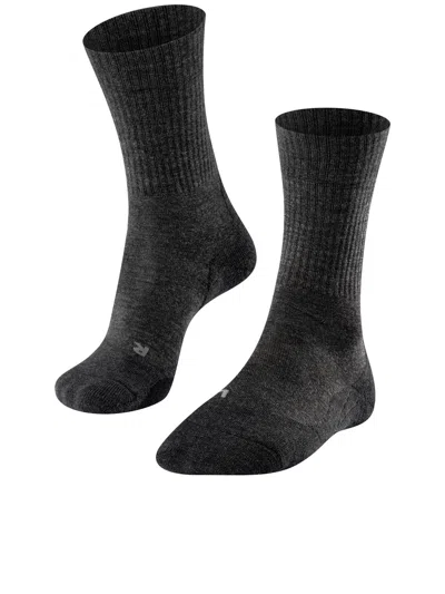 Falke Womens Tk2 Explore Wool Trekking Socks In Gray