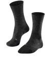 Falke Womens Tk2 Explore Wool Trekking Socks In Black