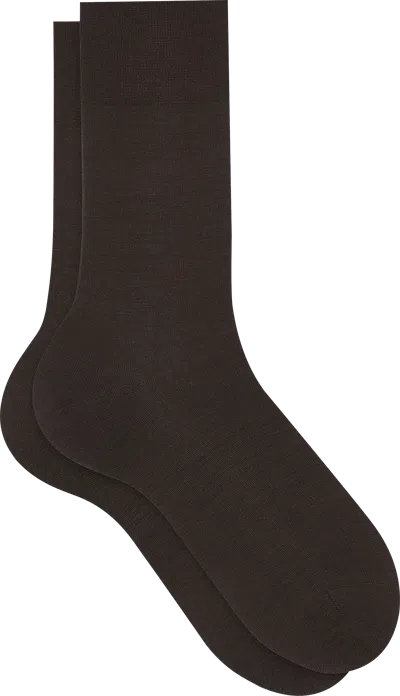 Falke Wool Airport Socks, 1-pair In Brown