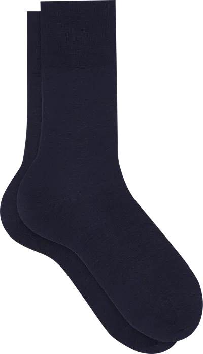 Falke Wool Airport Socks, 1-pair Dark Navy - Size: 47-48 In Blue
