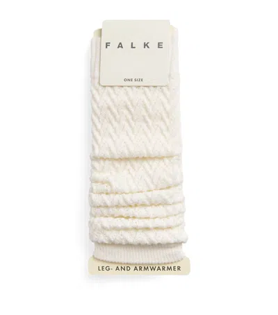 Falke Wool-blend Fable Estate Leg Warmers In White