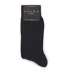 Falke Wool-cashmere Blend Lhasa Ribbed Socks In Navy