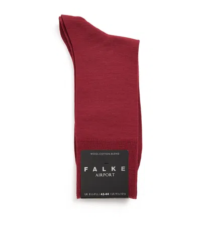 Falke Wool-cotton-blend Airport Socks In Multi