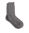 Falke Wool-lyocell Climawool Socks In Grey