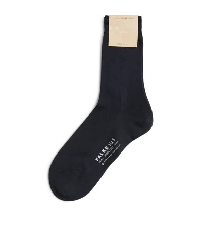 Falke Wool-silk No.3 Socks In Navy