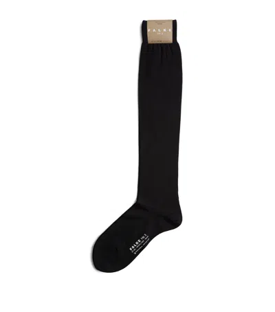 Falke Wool-silk Rich No.3 Socks In Black