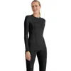 Falke Wool Tech Base Layer Top In Black