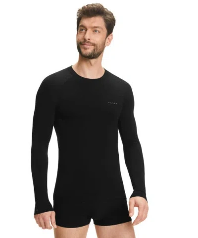 Falke Wool Tech Light Base Layer Top In Black