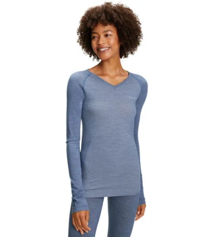 Falke Wool Tech Light Base Layer Top In Blue