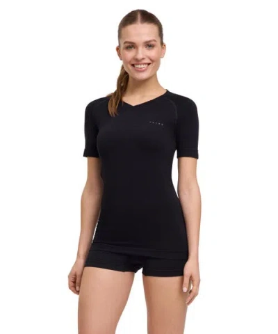Falke Wool Tech Light Short Sleeve Base Layer Top In Black