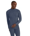 Falke Wool Tech Zip Base Layer Top In Blue