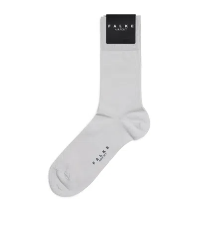 Falke Wool-blend Airport Socks In Gray