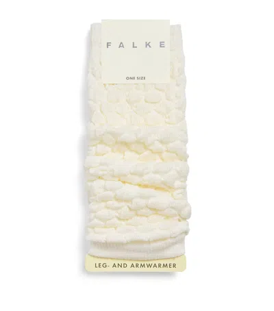 Falke Wool-blend Haze Leg-warmers In Neutral