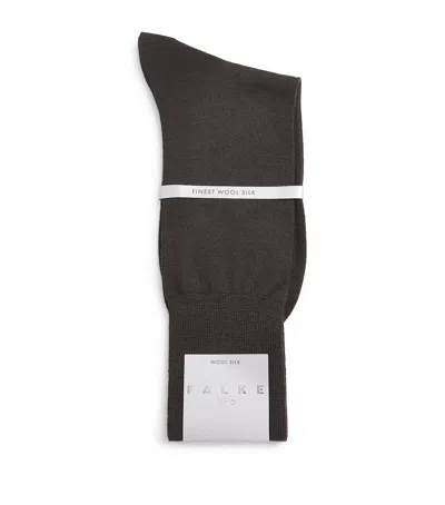Falke Wool-silk-blend No.6 Socks In Multi