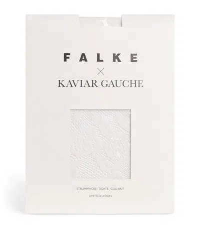 Falke X Kaviar Gauche Lace Tights In White