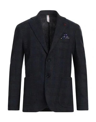 Falko Rosso® Falko Rosso Man Blazer Midnight Blue Size 40 Polyester, Linen
