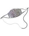 Fallon & Royce Cloth Face Mask & Beaded Chain In Multi